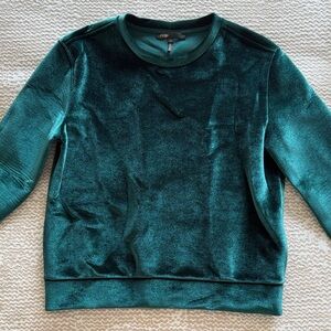 Maje Teal Velvet Top